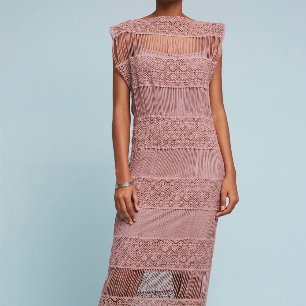 Anthropology Amelia crocheted Dress size Medium
